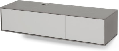 0051ab8d9bbd313c185728d1be539f76da7fd8c8a6f49c319257fe68e2e17a22.jpg An Image of Stretto Wall Mounted Media Unit, Grey