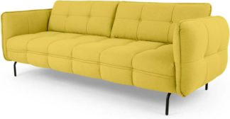 An Image of Maverick 3 Seater Sofa, Mustard Yellow