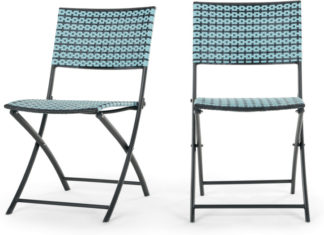 An Image of Set of 2 Pya Dining Chair, Cadillac Blue and Black