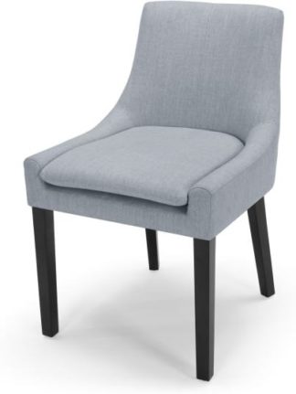 An Image of Percy Scoop Back Chair, Persian Grey
