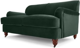 An Image of Orson 2 Seater Sofa, Autumn Green Velvet