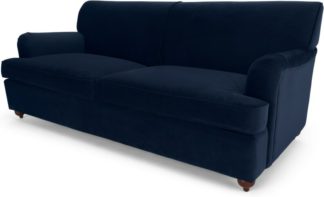 An Image of Orson Sofa Bed, Ink Blue Velvet