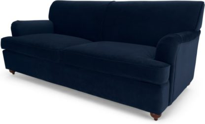 An Image of Orson Sofa Bed, Ink Blue Velvet