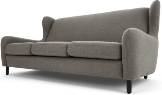 An Image of Rubens 3 Seater Sofa, Nickel Grey