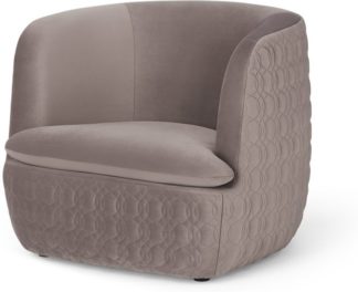 An Image of Tandy Accent Armchair, Soft Mauve Velvet