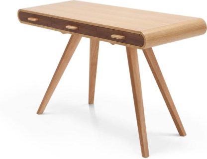 0cb4fdaf270ce0b363b08ff51b0b7eb72ea7b024d2af97b217e1dd637514810d.jpg An Image of Fonteyn Console Desk, Oak and Walnut