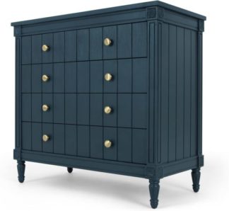 An Image of Bourbon Vintage Chest Of Drawers, Dark Blue