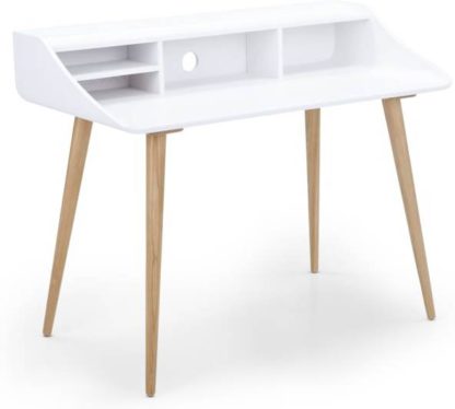 An Image of Esme Desk, White and Ash