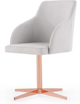 An Image of Keira Office Chair, Cloud Grey and Copper
