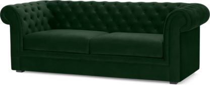 An Image of Beacon 3 Seater Sofa, Pine Green Velvet