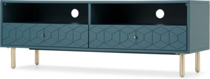 An Image of Hedra Media Unit, Teal and Brass