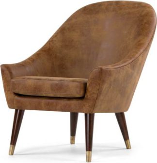 An Image of Seattle Armchair, Outback Tan Premium Leather