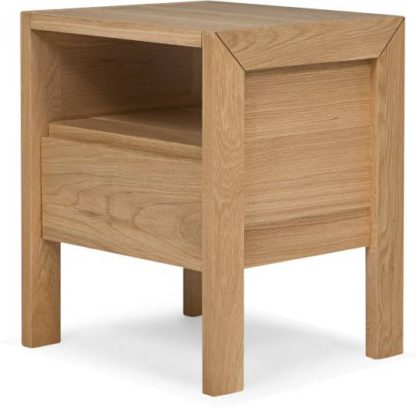 An Image of Ledger bedside table, oak
