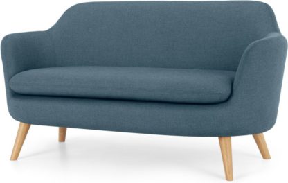 An Image of Nya 2 Seater Sofa, Duke Blue Weave