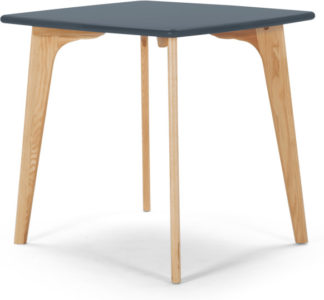 An Image of Fjord Compact Dining Table, Oak and Blue