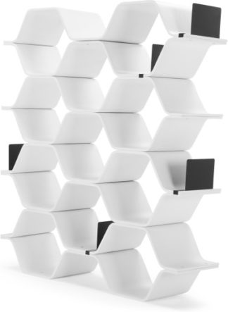An Image of Polygon Shelving Unit, White