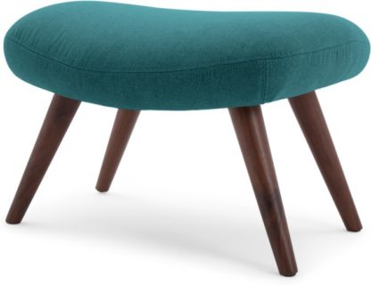 An Image of Moby Footstool, Mineral Blue