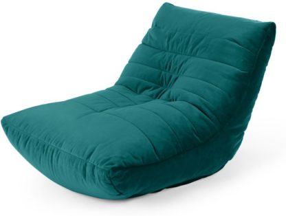 An Image of Audrie Bean Bag Chair, Seafoam Blue Velvet