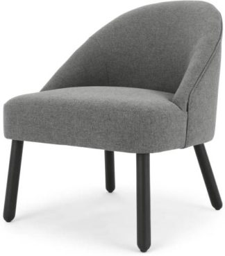 An Image of MADE Essentials Nial Accent Armchair, Marl Grey
