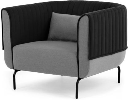 An Image of Bienno Armchair, Kestrel and Whisper Grey Wool Mix