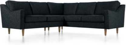 1e7b24572781545c92d0828cf9dd8d382b37696922bdc2b07e780a8b171f421e.jpg An Image of Dallas Corner Sofa, Textured Weave Navy