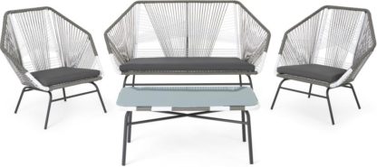 1f206022f3f3fbebefd3ec8a2afe89c4c8ff21db4d0c92a22fde70c870573272.jpg An Image of Copa Garden lounge set, Grey