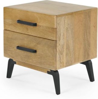 An Image of Lucien Bedside, Light Mango Wood