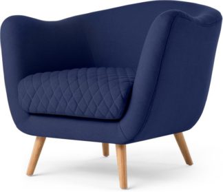 An Image of Flick Accent Armchair, Cobalt Blue