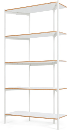 An Image of MADE Essentials Mino Tall Shelves, White