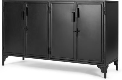 21175ddaac3c59824cfe20cbdce7c72c1ea41d8de30292f55d19f96926a983a1.jpg An Image of Rankin Sideboard, Black Metal