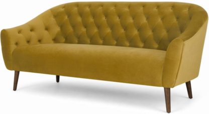 An Image of Tallulah 3 Seater Sofa, Vintage Gold Velvet