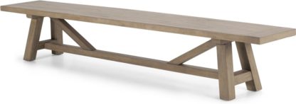 An Image of Iona Extra Large Bench, Washed Pine