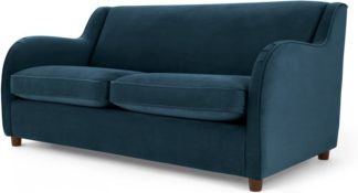 An Image of Helena Sofabed, Plush Teal Velvet