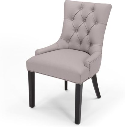 An Image of Flynn Scoop Back Chair, Pewter Grey PU