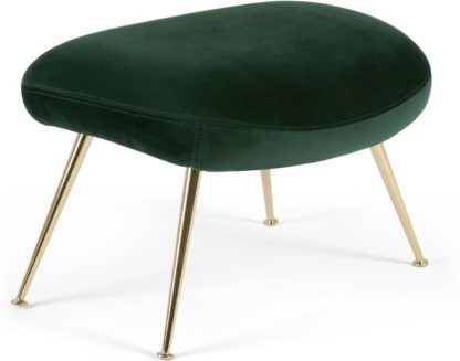 2844c3de7794832189d5a5880a0ba3f32b6ab1505b6b668cc6da4de8cfdd9f49.jpg An Image of Moby Footstool, Pine Green Velvet