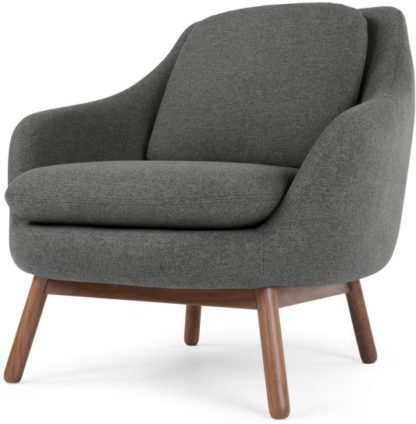 An Image of Oslo Accent Chair, Marl Grey