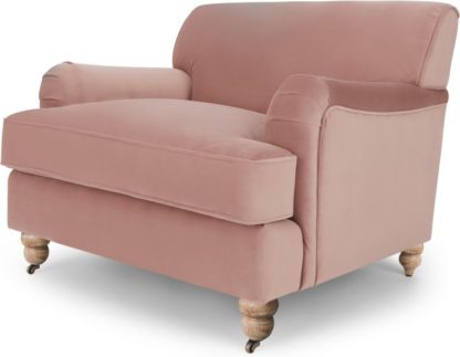 An Image of Orson Armchair, Vintage Pink Velvet