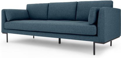 An Image of Harlow 3 Seater Sofa, Orleans Blue