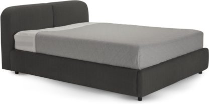 An Image of Hattan Double Bed With Storage, Falcon Grey