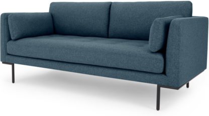 An Image of Harlow Large 2 Seater Sofa, Orleans Blue