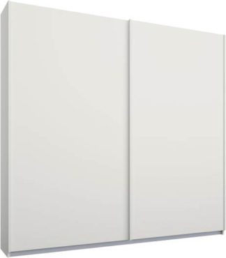 An Image of Malix 2 door 181cm Sliding Wardrobe, White frame,Matt White doors , Classic Interior