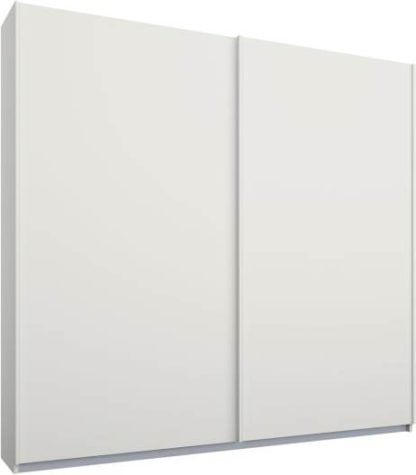 An Image of Malix 2 door 181cm Sliding Wardrobe, White frame,Matt White doors , Classic Interior