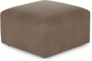 An Image of Juno Modular Ottoman, Columbus Brown Leather