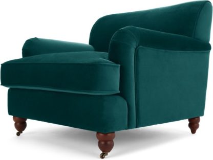 An Image of Orson Armchair, Seafoam Blue Velvet