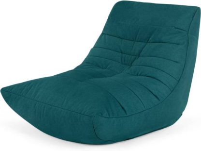An Image of Audrie Bean Bag Chair, Mineral Blue