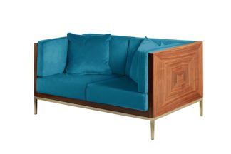 An Image of Ravello Two Seat Sofa - Teal