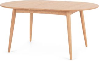 An Image of Deauville 4-6 Seat Oval Extending Dining Table, Oak