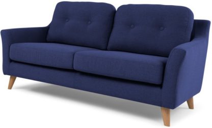 An Image of Rufus 2 Seater Sofa, Dark Cobalt Blue