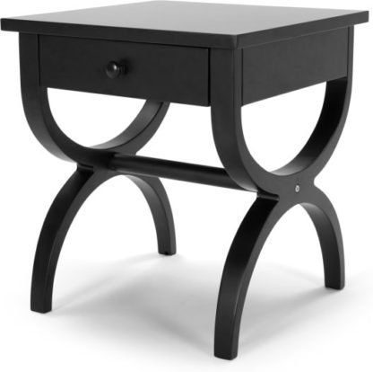 An Image of Leila Bedside Table, Black
