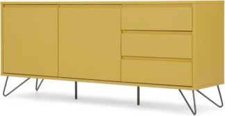 An Image of Elona Sideboard, Yellow and charcoal